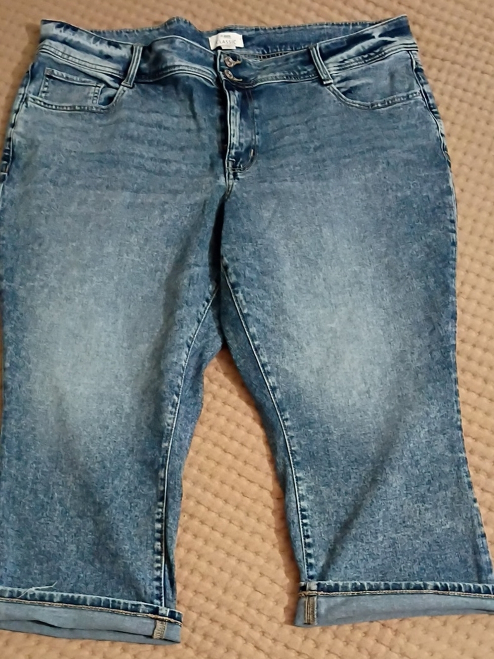 Maurices Light Blue Capri Cuffed Jeans